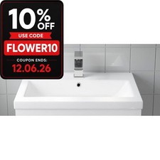 Bathroom Vanity Basin Sink Only Single Tap Hole White