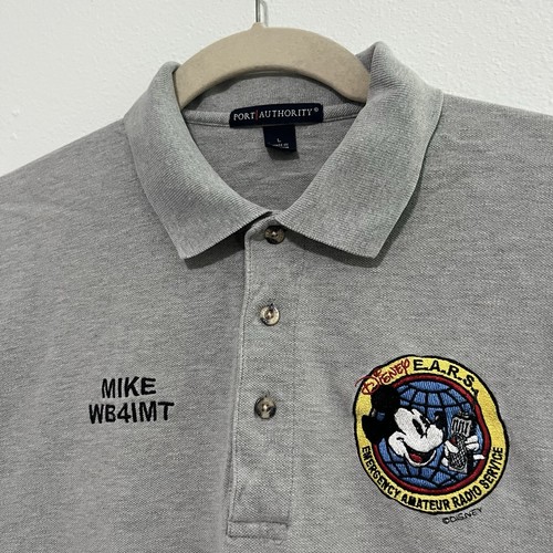 Vintage Disney World Emergency Amateur Radio Service Polo Large Prop