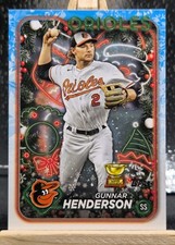 GUNNAR HENDERSON 2024 Topps Holiday #H150 TOPPS ALL-STAR ROOKIE GOLD CUP Orioles