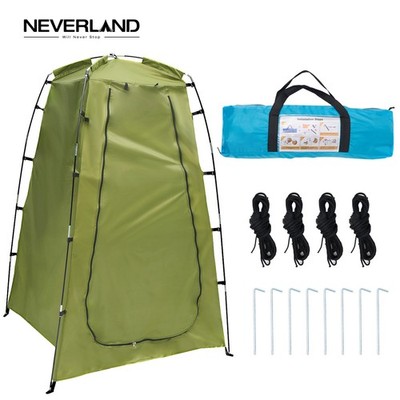 NEVERLAND Duschzelt Umkleidezelt Grün Campingzelt mit Gestänge 120x120x180