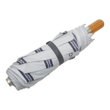 Louis Vuitton Fondation Yacht Folding Auto Umbrella Gray Nylon Wood Used
