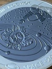 2006 Kazakhstan 500 Tenge Space Exploration Silver Tantalum Coin Rare Boxed COA