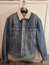 Levi's Women's Original Sherpa Lined Trucker Denim Jacket-Size Small