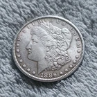 1886 Morgan Silver Dollar $1 United States Coin, Uncertified