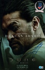 JASON MOMOA SIGNED AQUAMAN JUSTICE LEAGUE DC 11X17 PHOTO BECKETT BAS COA