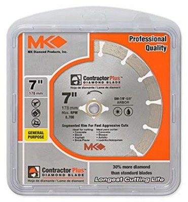MK Diamond 166991 Contractor Plus Segmented Circular Saw Blade 7 inch