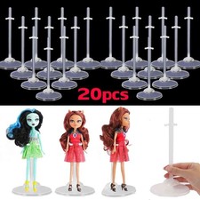 20pcs Doll Stand Display Holder for 11.5'' Doll Transparent Model Rack Support