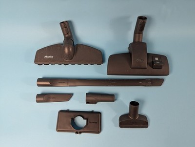 LOT OF 7 MIELE S-SERIES ATTACHMENTS: floor head, crevice nozzle |099-9058808
