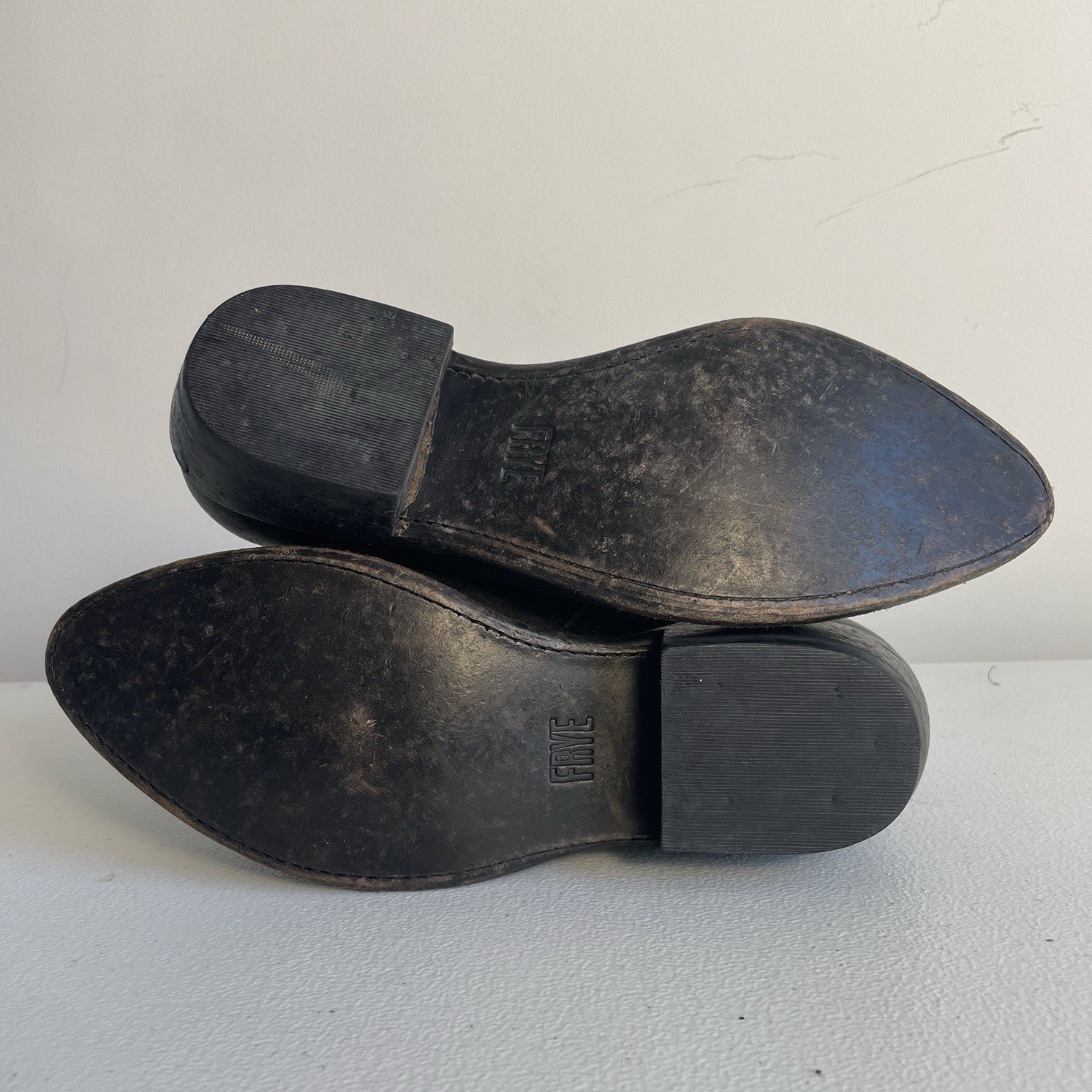 Frye Billy Inside Zip Leather Boots Distressed Si… - image 7