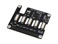 Waveshare 4-Ch PCIe FFC Adapter Board for Raspberry Pi 5, Expands The PCIe