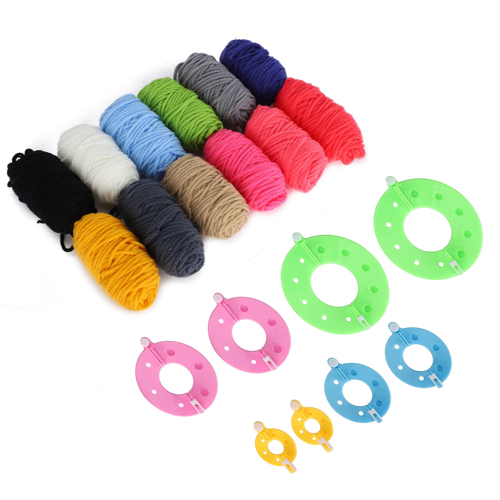 Pompom Maker Kit Colorful Fluff Ball Weaver For Handicraft //