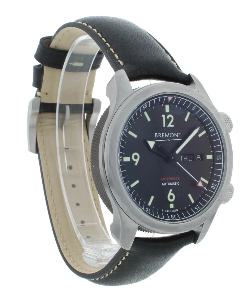 Bremont U-2 Stainless Steel Black Dial 43mm Automatic Men’s Watch U2-R-S - Image 2 of 4