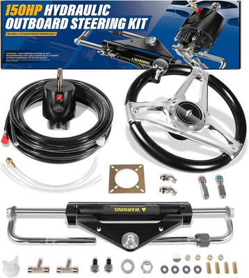 #ad Marine Hydraulic Steering Kit for 150HP Outboard Yamaha Honda Suzuki Mercury $475.00