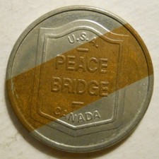 Peace Bridge (Buffalo, New York) transit token - NY105L
