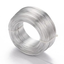 656 Feet Silver Aluminum Wire 18 Gauge Anodized Jewelry Craft Wire Beading Fl...