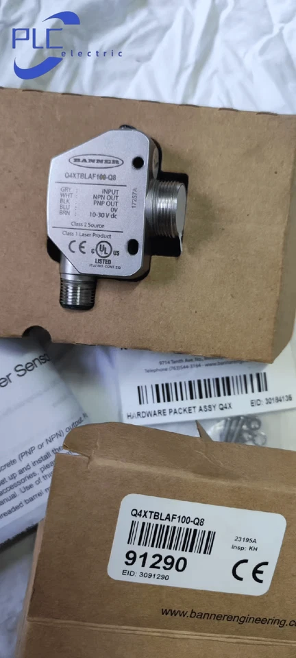 Banner Q4XTBLAF100-Q8 Laser ranging sensor brand new free shipping With box - Image 2 of 3