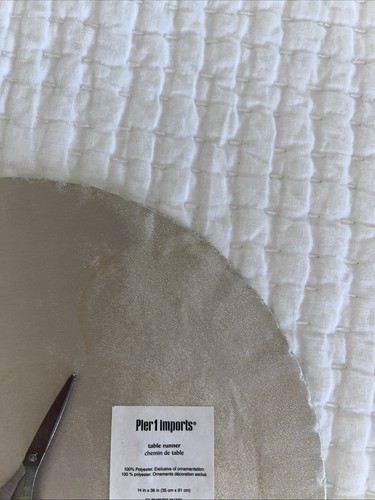 Pier 1 Imports Perlen Capiz 13x36 Zoll Tischläufer Gold/Hellbraun Hergestellt in Indien - Bild 11 von 17