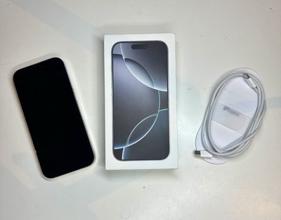 Apple iPhone 16 Pro Titan Weiß   100 %   OVP   Original Batterie
