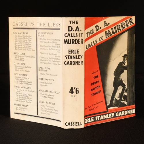 La D.A. 1942 Enveloppe anti-poussière Calls it Murder points de vente Erle Stanley Gardner Early Ed