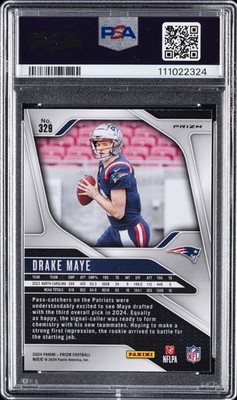 2024 PANINI PRIZM SILVER PRIZM #329 DRAKE MAYE PSA 10 | eBay