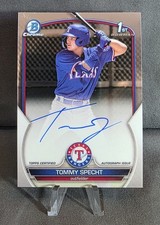 2023 Bowman Chrome TOMMY SPECHT Auto 1st Bowman CPA-TS