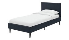 Skylar Single Bed Frame Black Modern Minimalist Bedroom Furniture