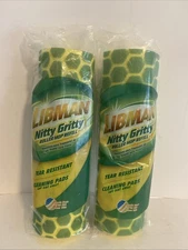 2-Libman Nitty Gritty Roller Mop Refill Tear Resistant Cleaning Pads - New