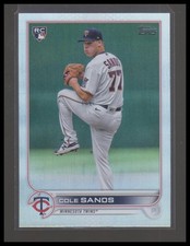 2022 Topps Update #US208 Cole Sands Rainbow Foil