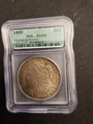 1889 $1 Morgan Silver Dollar AU58