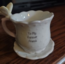 1994 Precious Moments Mini Teacup Figurine - To My Forever Friend