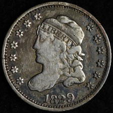 1829 Capped Bust Silver Half Dime VF E178 UAWLG