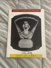 Steve Carlton Signed Autographed Cy Young Award 1989