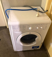 Indesit Freestanding Side-by-Side Front-Loading Washing Machine, White