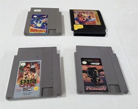 T-123 VINTAGE NINTENDO NES LOT TO THE EARTH SKULL & CROSSBONES BAD DUDES AIRWOLF