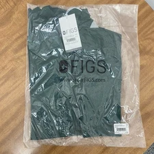 Figs Womens British Racing Green Long Sleeve Underscrub Top Sz XXS Medical