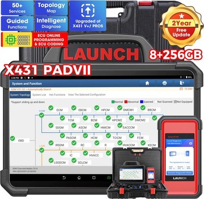 2026 LAUNCH X431 PAD 7 VII OBD2 Diagnosegerät ECU Programm Coding Topologiekarte