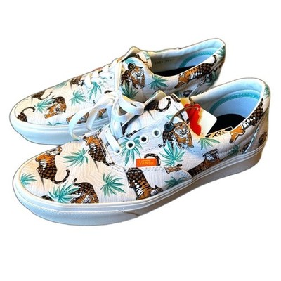 Vans Mens Discovery Channel x ComfyCush Era Project Cat Tiger Shoes Size 10