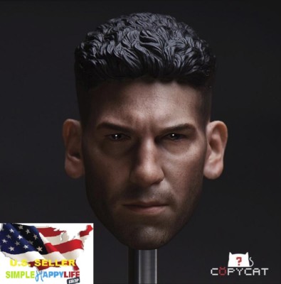 1/6 Punisher Head Sculpt 1.0 Jon Bernthal For Hot Toys PHICEN Male Figure  USA 