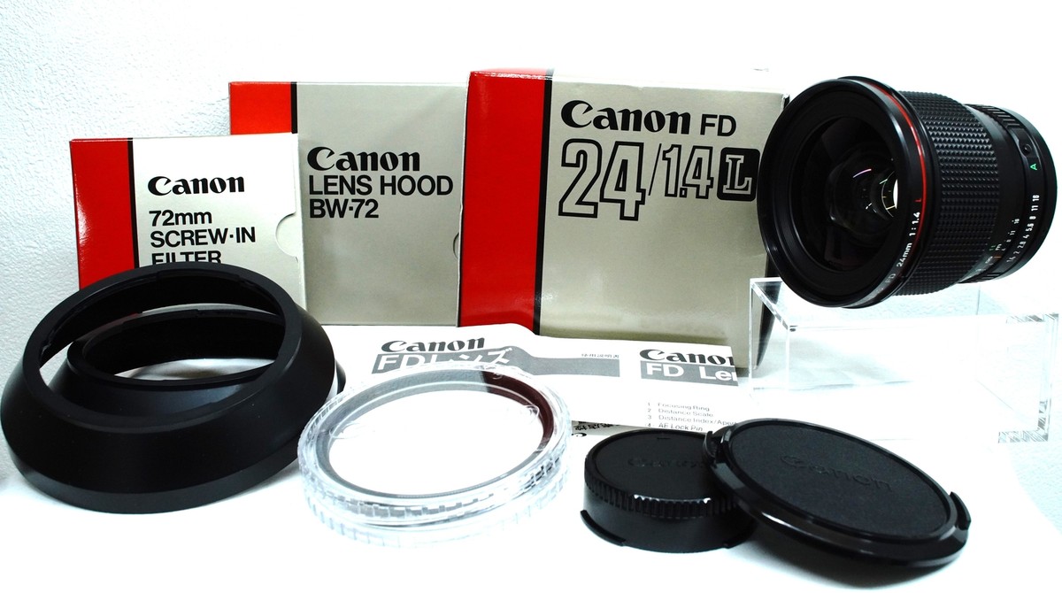 Canon New FD 24mm f1.4 L キャノン レンズ 希少 Super Rare [Unused] Canon New FD NFD 24mm f1.4L MF Wide