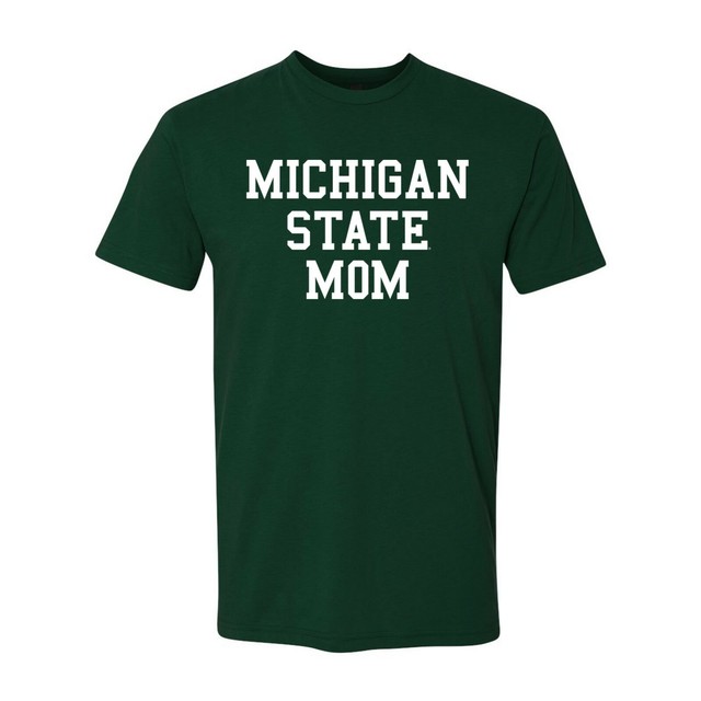 Michigan State Spartans Mom Basic Block University Premium Cotton TShirt eBay
