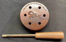 Turkey Call Glass over aluminum In Cocabola Pot with 2 piece striker.