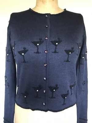 beaded cardigan sweater