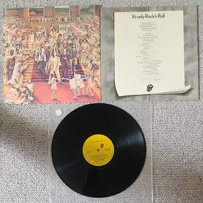 ROLLING STONES-IT'S ONLY ROCK 'N' ROLL-UK ISSUE LP ON ROLLING STONES/WEA RECORDS