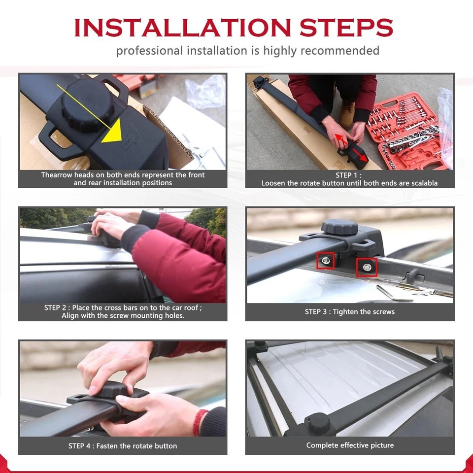 Barras transversales de 2 piezas para Jeep Compass 2007-2016 rieles de techo rieles laterales barras de techo Foto 3 de 4