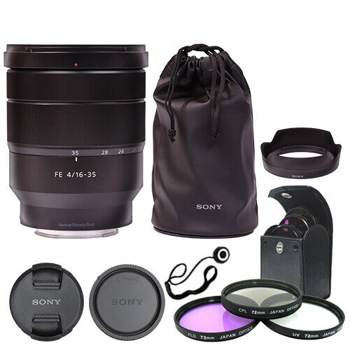 Sony Vario-Tessar T* FE 16-35mm f/4 ZA OSS Lens SEL1635Z + Deluxe