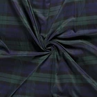 Scottish Tartan Check Fabric Material - AQUA