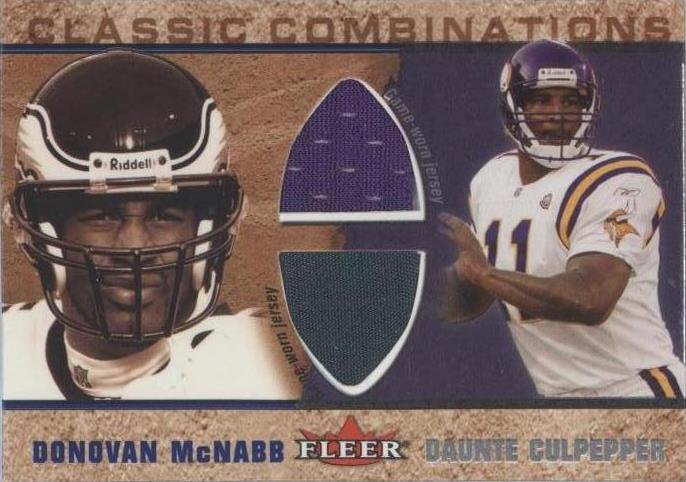 2002 Fleer Tradition Daunte Culpepper Donovan McNabb #DMDC - 1 of 2