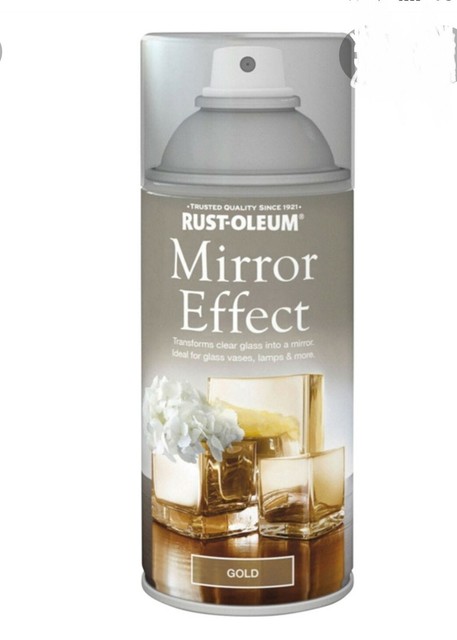 2 Rust-Oleum Mirror Effect Spray Paint Gold Gloss Finish ...
