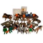 Playmobil 1304 Knight Deluxe Set 1980 Medieval Castle Lot Old Klicky Figure VTG.