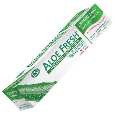 ESI Pasta de dientes de aloe vera "DENT MINT" 100 ml SIN flúor, SLS, PARABENOS, SACARINA